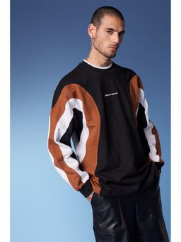 Bonkers Corner - Colourblock Cut and Sew Crewneck Men Sweatshirt