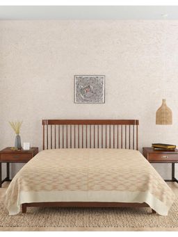 Fabindia - Natural Woven Cotton Bed Cover