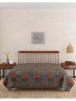 Fabindia - Embroidered Gudri Cotton Bed Cover (Double)