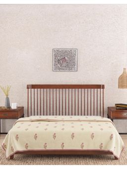 Fabindia - Beige Leela Hand Block Printed Cotton Dohar