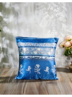Fabindia - Indigo Nilambar Printed Dabu Cotton Cushion Cover (40x40)