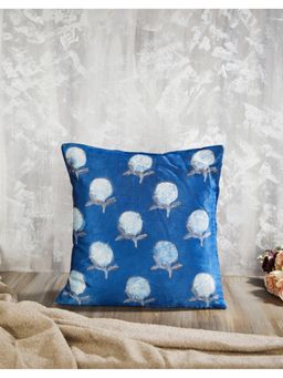 Fabindia - Indigo Nilambar Printed Dabu Cotton Cushion Cover (40x40)