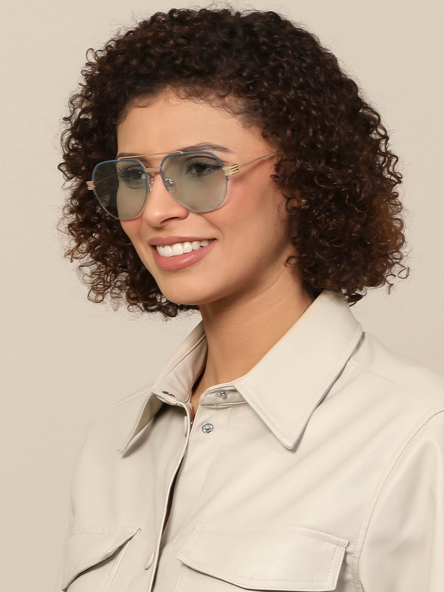 Buy John Jacobs by Lenskart JJ TINTS Gold Blue Unisex UV Protected