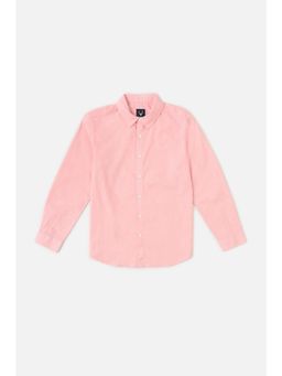 Allen Solly - Boys Pink Textured Casual Shirt