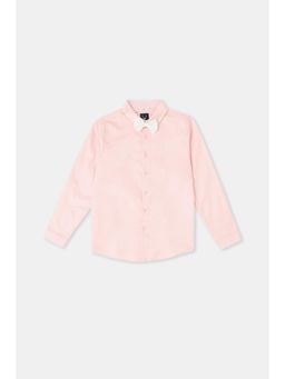 Allen Solly - Boys Pink Solid Party Shirt