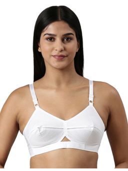 BLOSSOM - Cotton Single Layered Round Stitch Bra Priyamohini White