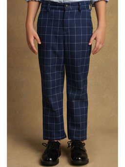 One Friday - Kids Boys Blue Checks Trouser