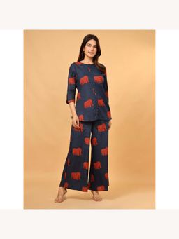 Anurang - Women Elephant Printed Pure Cotton Co-Ord Set