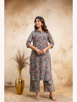 Anurang - Women Katha Print Pure Cotton Co-Ord Set