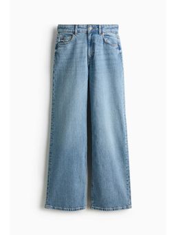 H&M - Women Blue Wide High Waist Jeans