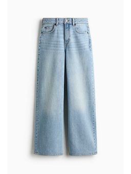 H&M - Women Blue Wide High Waist Jeans