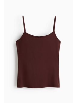 H&M - Women Brown Microfibre Strappy Top