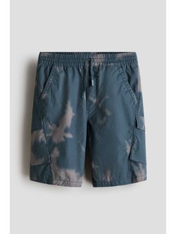H&M - Boys Grey Cotton Cargo Shorts