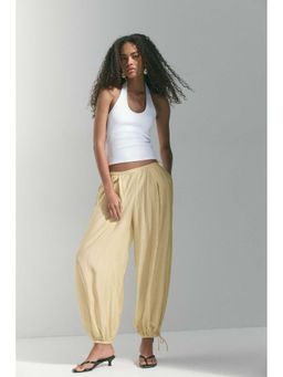 H&M - Women Yellow Balloon Drawstring Trouser