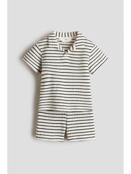 H&M - Boys Beige 2-Piece Textured-Knit Set