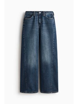 H&M - Women Blue Wide High Waist Jeans