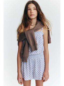 H&M - Girls White Patterned Jumpsuit