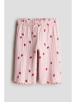 H&M - Girls Multi-Color Textured Jersey Trousers