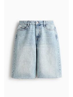 H&M - Women Blue Denim Bermuda Shorts