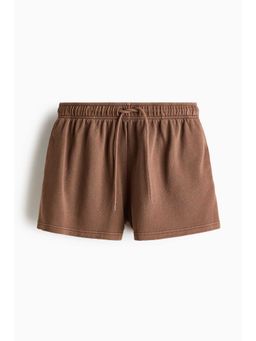 H&M - Women Brown Drawstring Sweatshorts