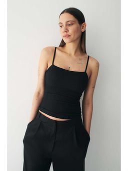 H&M - Women Black Cooling Four-Way Stretch Slim Fit Strappy Top