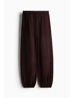 H&M - Women Brown Balloon Drawstring Trouser