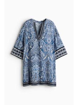 H&M - Women Blue Viscose Tunic Dress