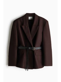 H&M - Women Brown Belted Blazer