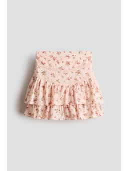 H&M - Girls Pink Tiered Cotton Skirt
