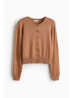 H&M - Women Beige Fine-Knit Cardigan