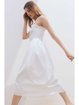 H&M - Women White Broderie Anglaise Cotton Dress