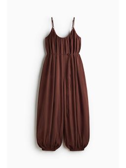 H&M - Women Brown Balloon-Leg Jumpsuit