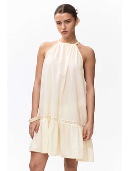 H&M - Women Yellow Sleeveless Cotton Beach Dress
