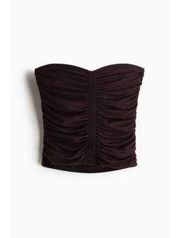 H&M - Women Brown Bandeau Jersey Top