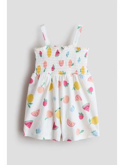 H&M - Girls White Cotton Romper Suit