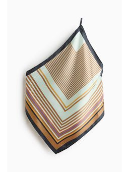 H&M - Women Multi-Color Scarf-Look One-Shoulder Top