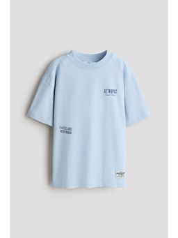 H&M - Boys Blue Print-Motif T-Shirt