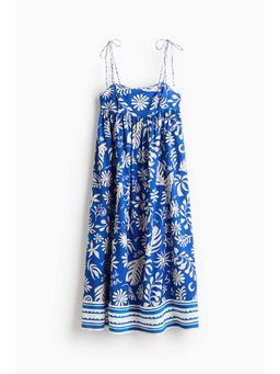 H&M - Women Blue Tie-Strap Midi Dress
