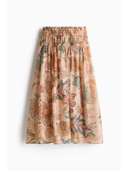 H&M - Women Pink Flared Smock-Detail Skirt