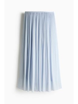 H&M - Women Blue Pliss Skirt