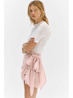H&M - Women Pink Draped Wrap Skirt
