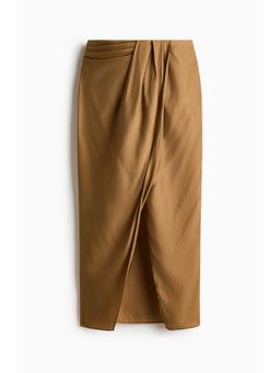 H&M - Women Green Twist-Detail Wrap Skirt