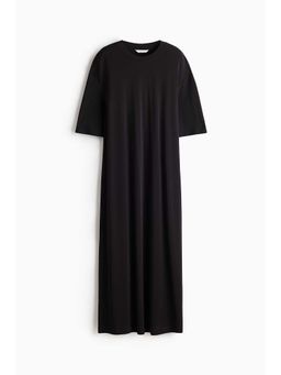H&M - Women Black Long T-Shirt Dress