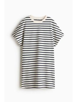 H&M - Women White Cotton T-Shirt Dress