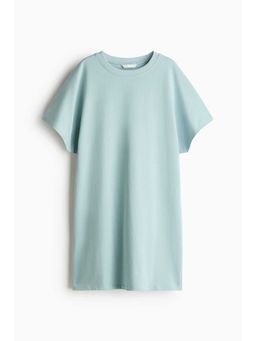 H&M - Women Turquoise Cotton T-Shirt Dress
