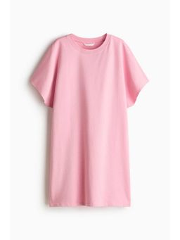 H&M - Women Pink Cotton T-Shirt Dress