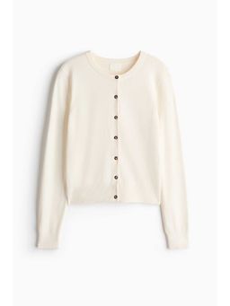 H&M - Women White Fine-Knit Cardigan