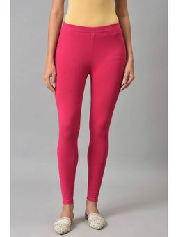 W - Pink Solid Leggings