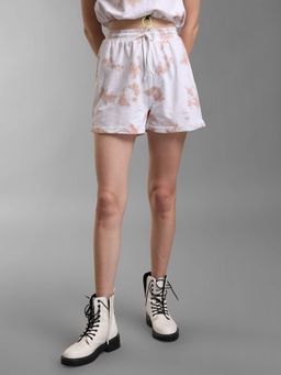 Kazo - Beige Tie Dye Shorts