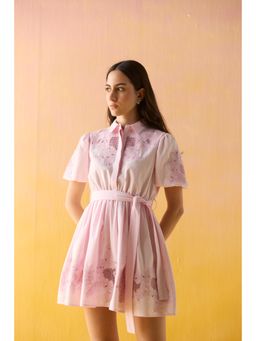 Calling June - Pink Sorbet Dress with Belt (Set of 2)